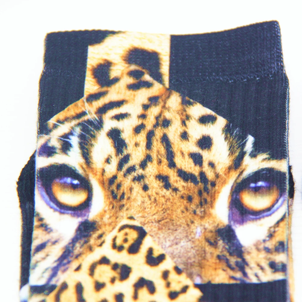 SHANXIN lovely animal soft 3d fancy custom digital printed socks for men custom
