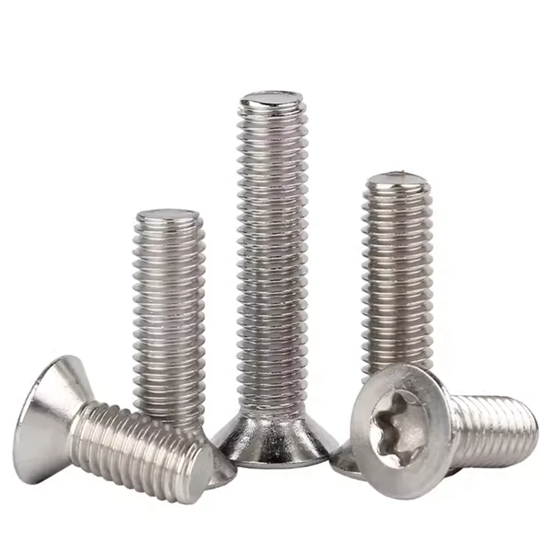 M2 M2.5M3M4M5M6M8M10 stainless steel Six Lobe Torx Flat Countersunk Head with Pin Tamper Proof Anti Theft Bolt Security Screw