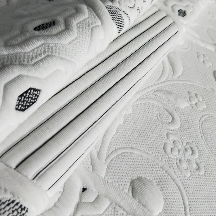 Factory Supply Home Decoration White Polyester Spandex Jacquard Fabric  For Home Textile