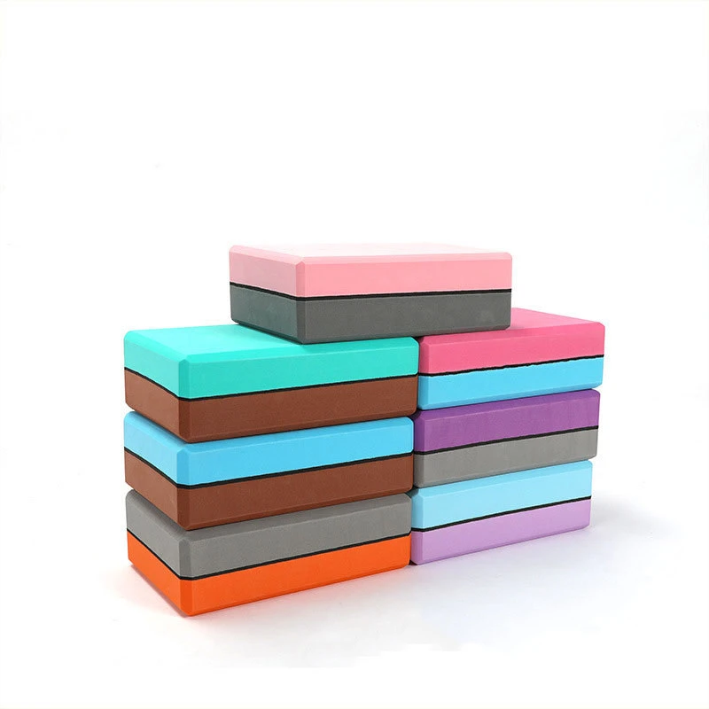 Low MOQ High Quality EVA Foam Non-Slip Pilates Brick Thicken Exercise Yoga Block