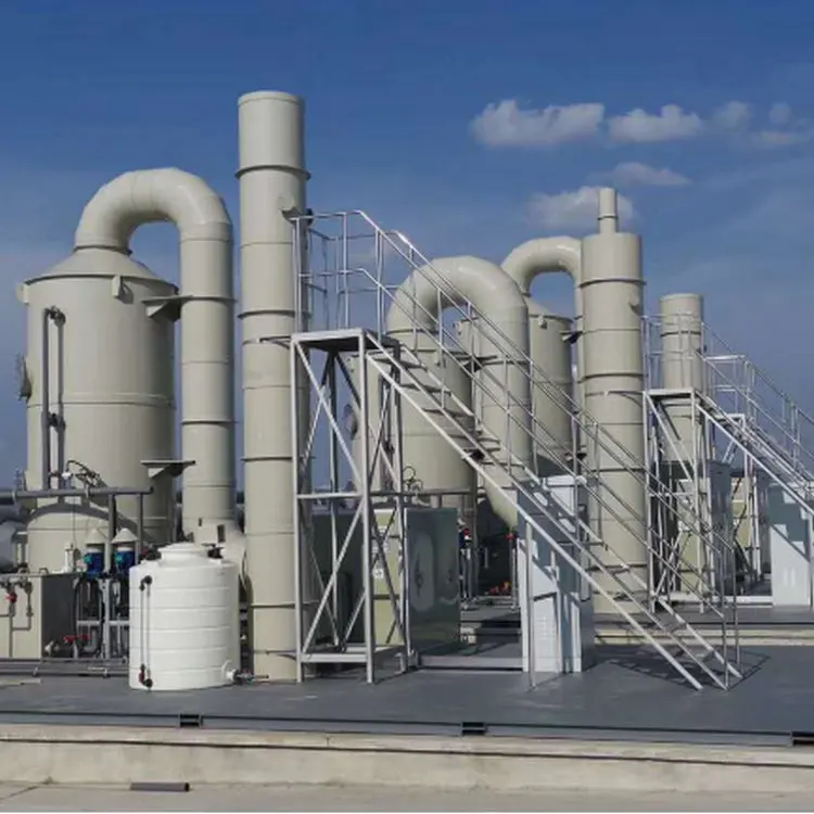 Скруббер для выхлопных газов от китайского производителя, эффективное оборудование для удаления газа, выхлоп мокрого газа, скруббер башня