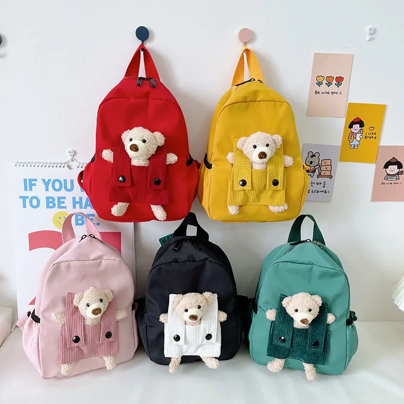 Hot Sale Small Cute lovely kids Teddy Bear Toy Kindergarten Backpack School  Bag