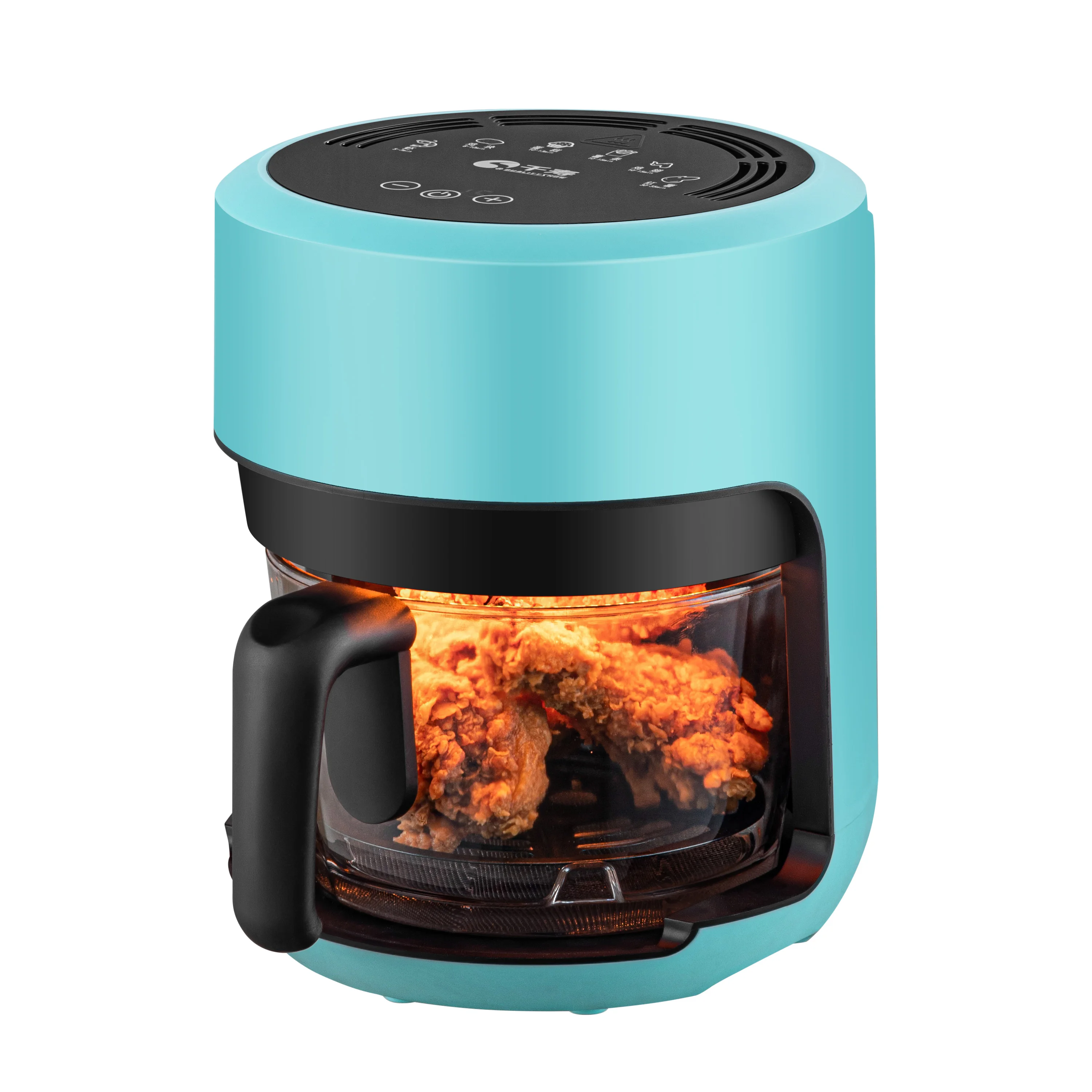 2.5l No Oil Mini Non-stick Hot Electric Glass Air Cooker Fryers,Visual Air Fryer