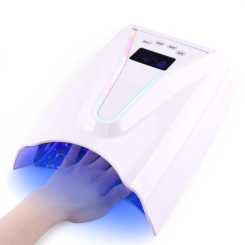 Wholesale 2024 High Power 128W UV LED Nail Lamp Rechargeable Cordless Nail Salon Competitive Price with OEM ODM Lighting Logo