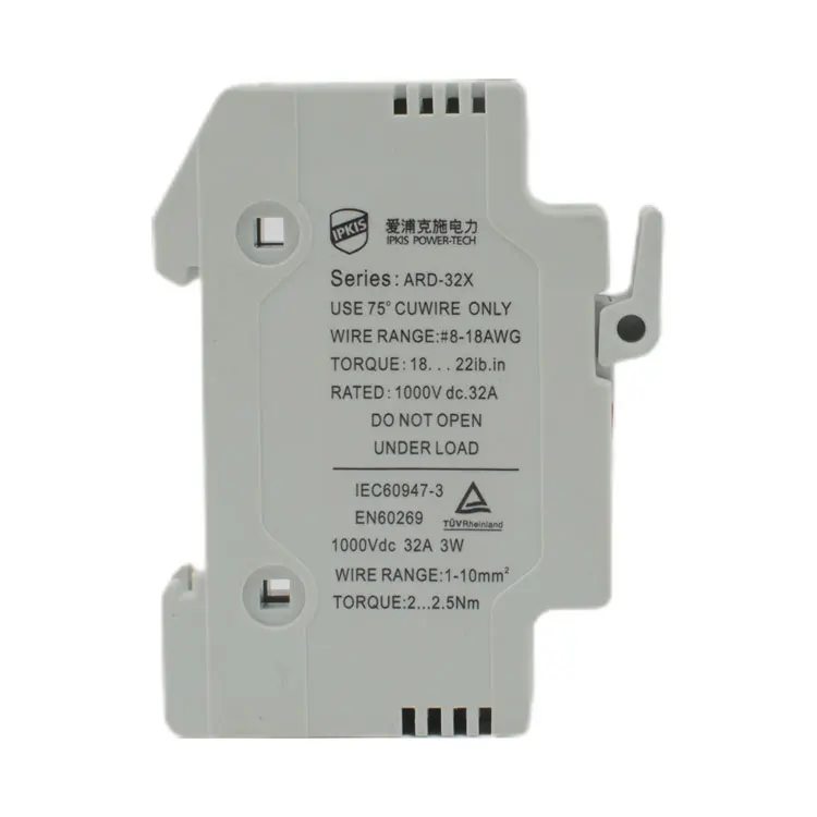 High Quality Dc Thermal Fuse 1000V 16A 25A 32V 1Pole 2Pole 10*38mm Solar Fuse Holder For Pv System