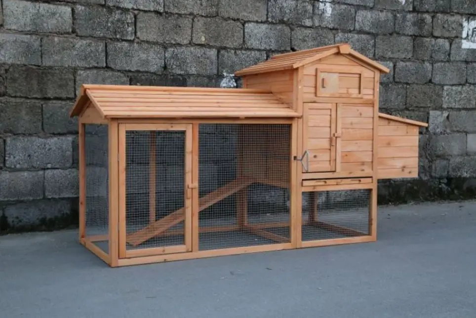 WoodVille Outdoor Modern  Backyard Wooden Chicken Coop House Chickens Wooden Chicken Coop