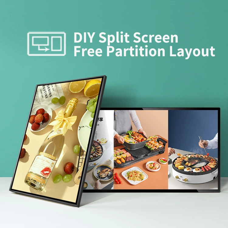 Custom 55 65 70 75 86 inch LCD Advertising Screen 55 inch Digital Signage LCD Display Information Kiosk for Chain Store