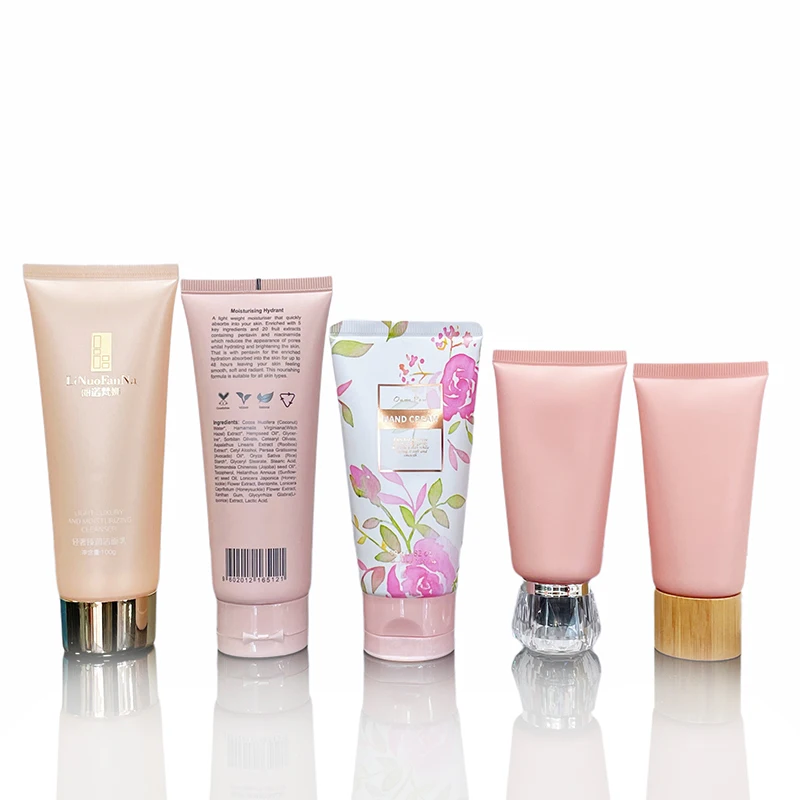 5ml 50Ml 120g 250Ml 30Ml 100Ml 5Oz Lotion Sunscreen Cream Bottle Squeeze Soft PCR PE Plastic Wash Facial Cleanser Tube