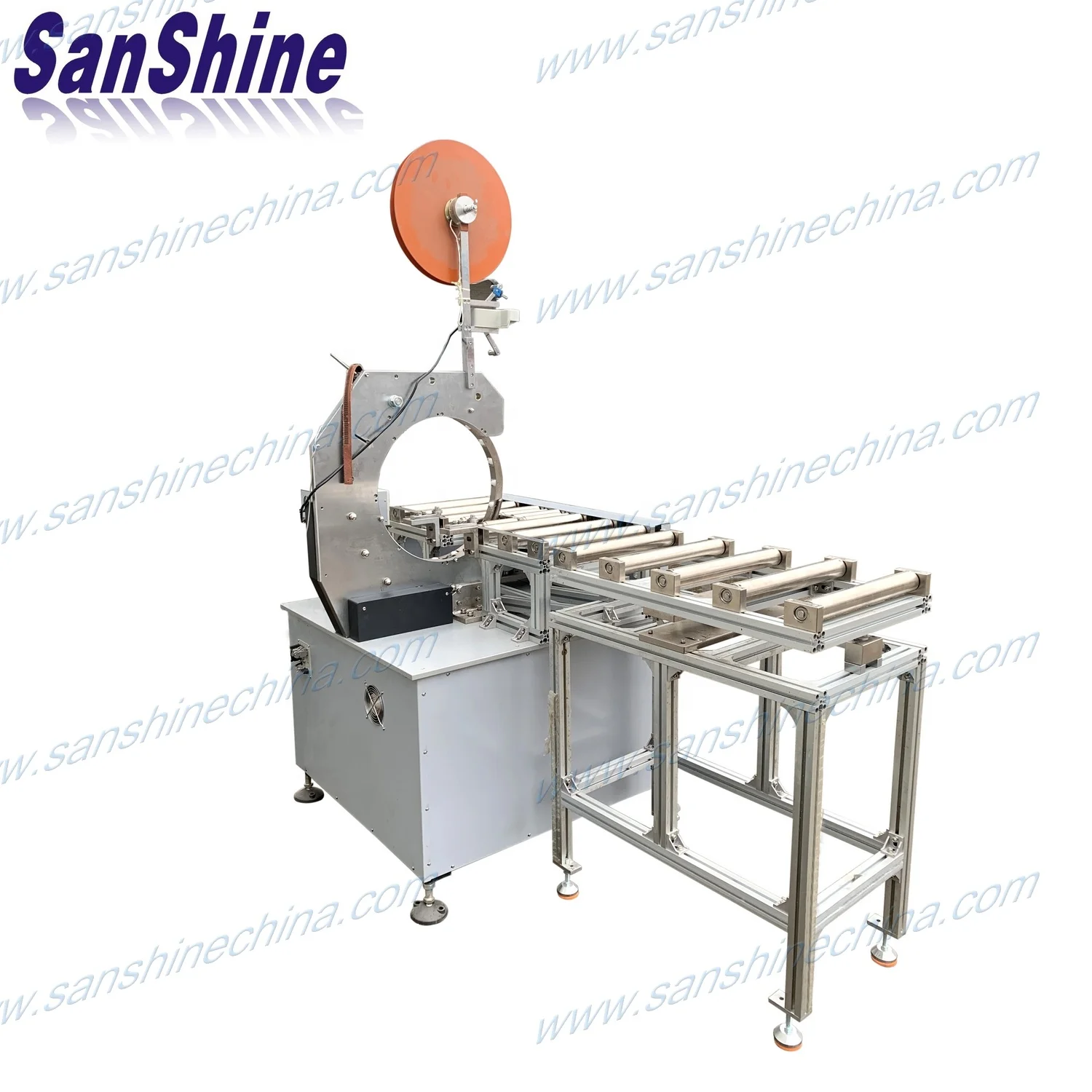 programable automatic large rectangular transformer steel core coil insulation tape wrapping machine