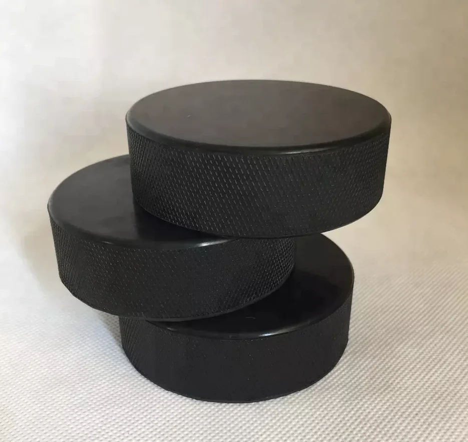 High Quality Logo Printing Rubber Ice Hockey Pucks For Sport Events