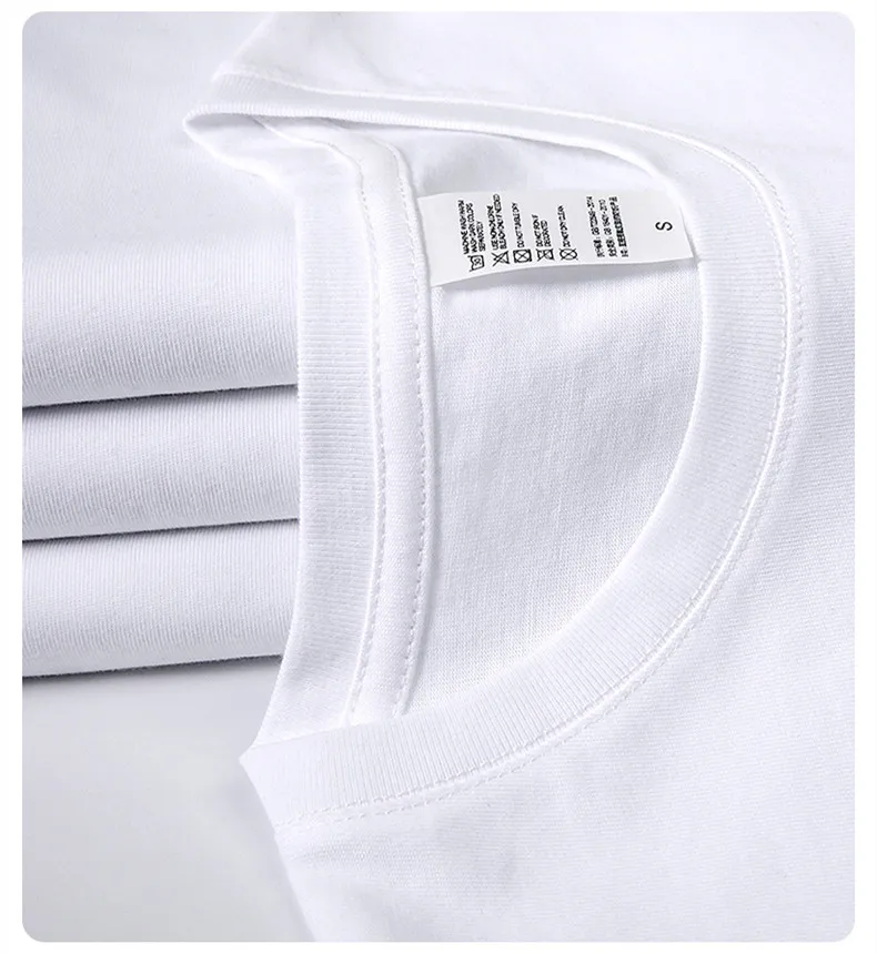Mens t shirt Vendor Designer OEM short sleeve t-shirt cotton 100% cotton white plain custom label tshirt for young man and woman