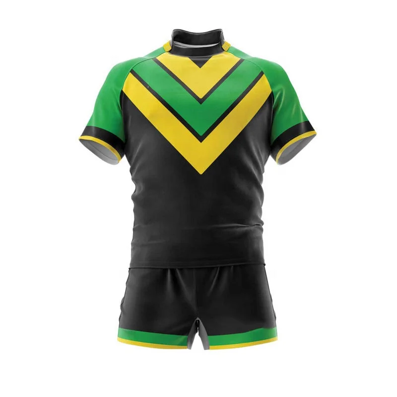 High Weight Wholesale Custom Made Sports Team Wear Short Sleeve Streetwear Rugby Jersey Men Sports Polo Rugby Uniform