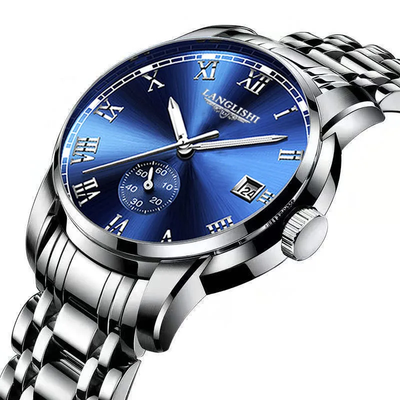 watches luxury  men watches stainless steel quartzwatch stainless steel watches men
