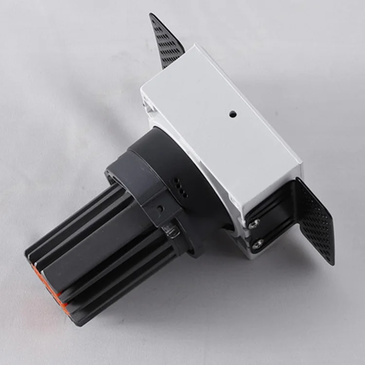 Home Office Mr16 Lamp Holder Gu10 Spotlight Aluminum Face Ring Led Module Square Bracket Perforated Ceiling Downlight