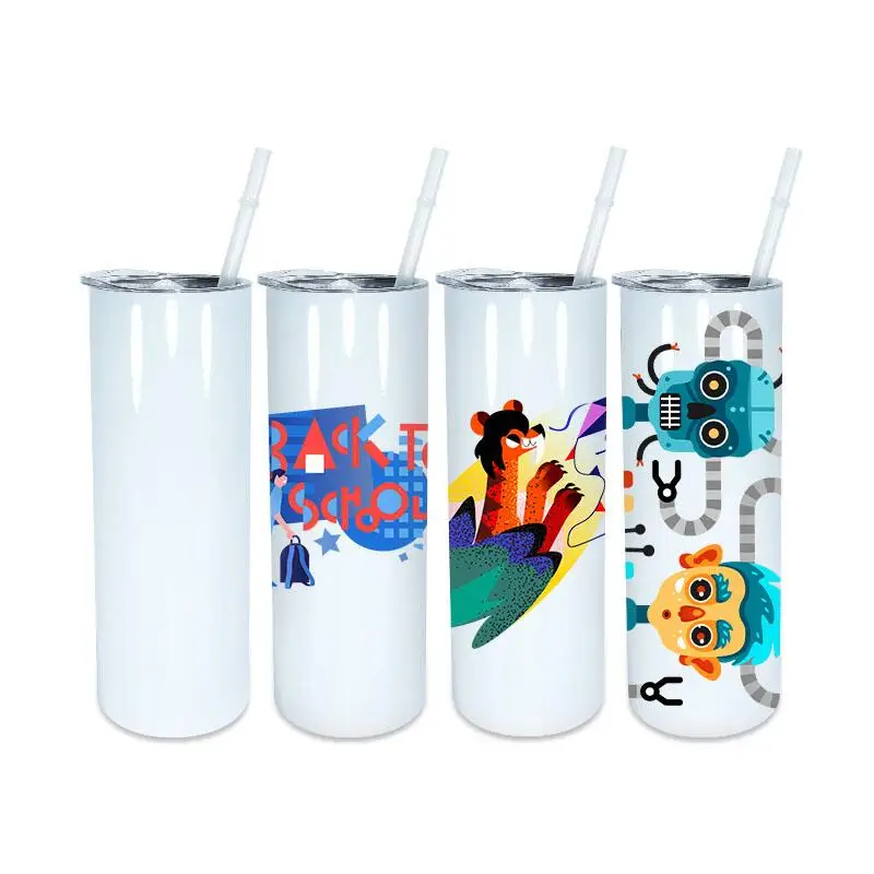 USA Warehouse free shipping 10oz 12oz 15oz 16oz 20oz  22oz 25oz  30oz sublimation tumbler cup glass can water bottle  coffee mug