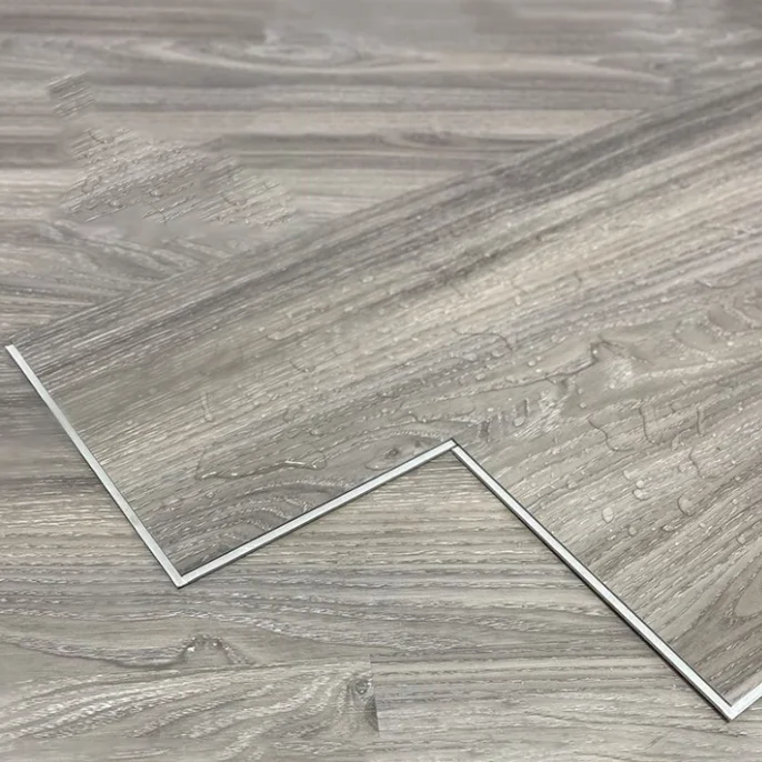 SPC Click Flooring 4mm Stone Piso Rigid Core Interlocking PVC Vinyl Plank Flooring Tiles Plastic Flooring