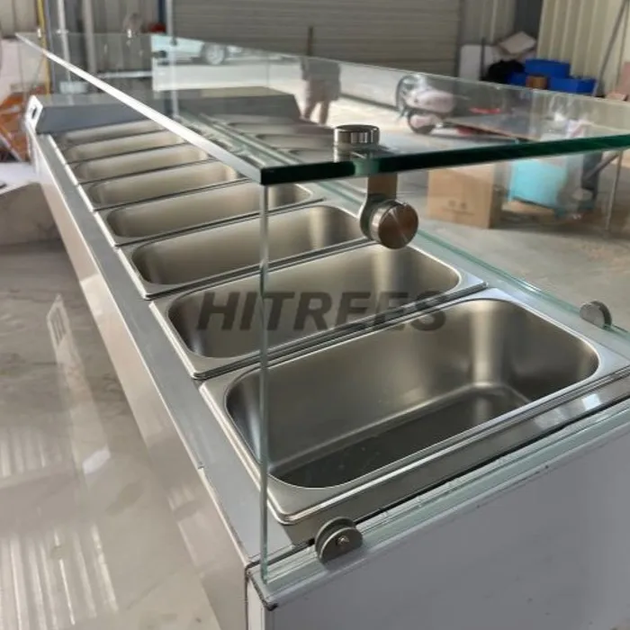 Refrigerated Pizza Making Machine Pizza Counter Display Refrigerator for Pizza Prep Table /Topping Bar
