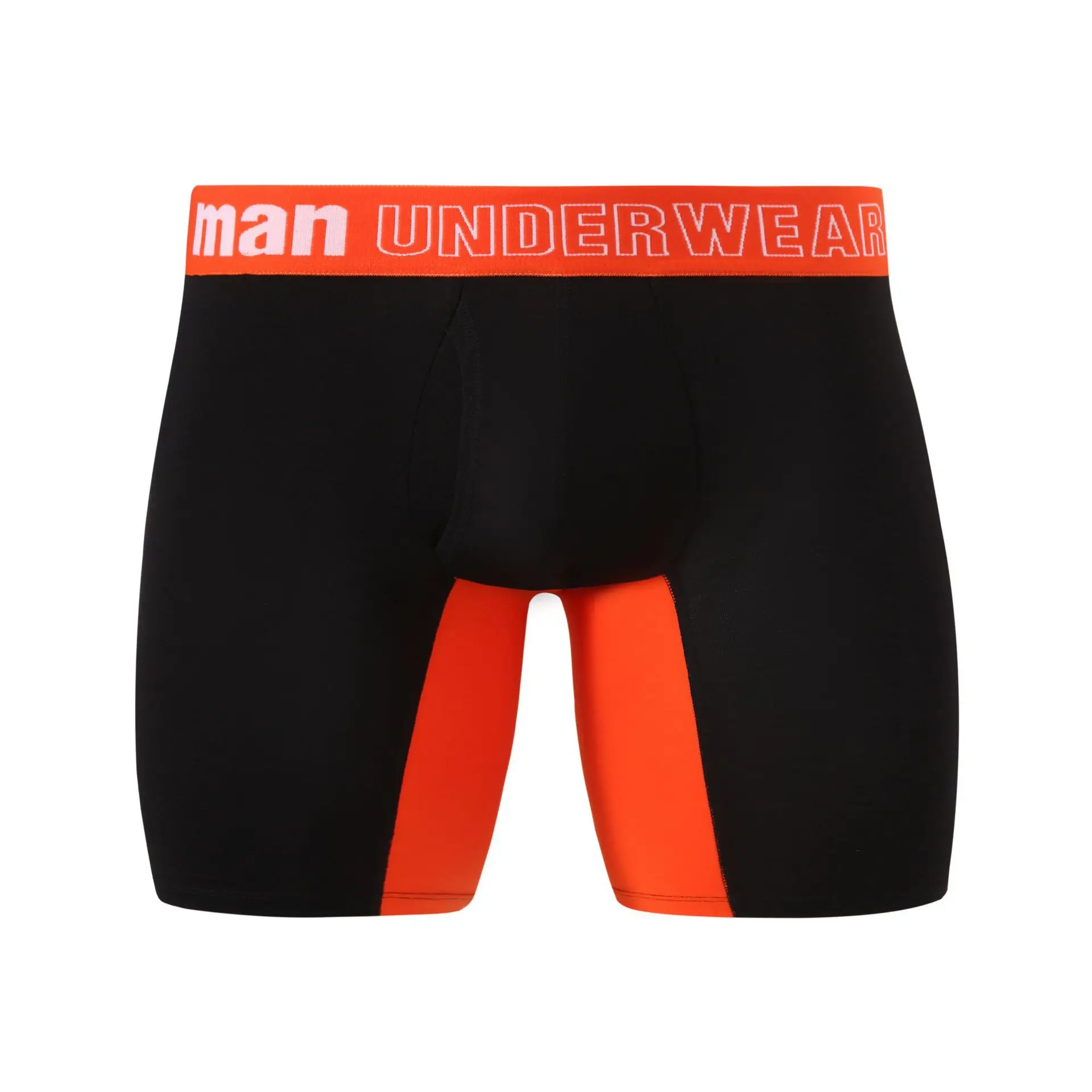 Wholesale Custom Logo Breathable Contrast Color Bamboo Fiber Underwear Boxer Briefs Boxers For Men Undergarments