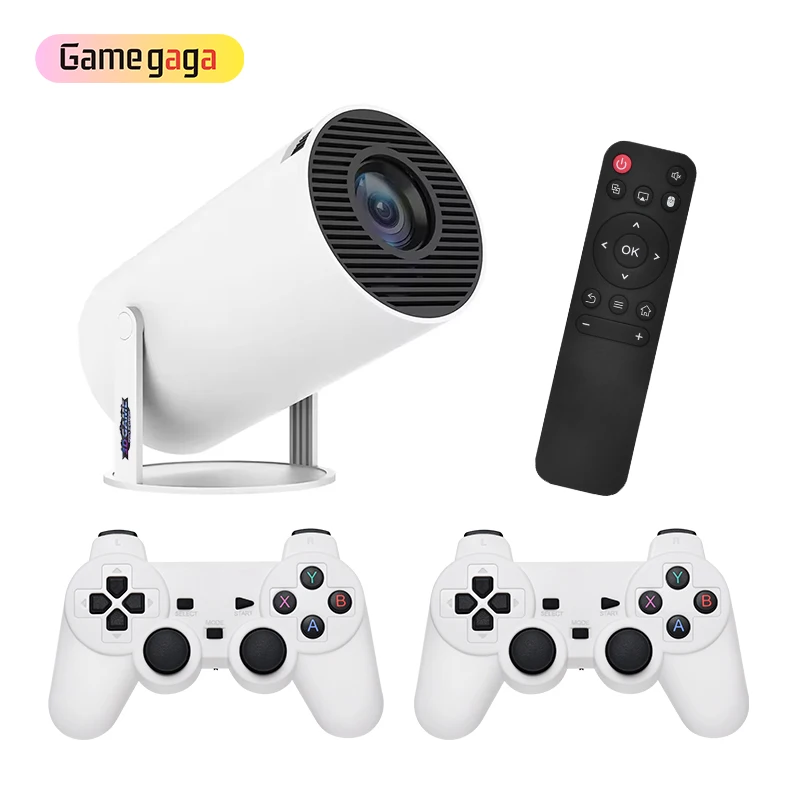 Ye M300 Max Game Projector 2 In 1 With Joystick 64GB Wifi  4K Output TV Smart Home Projector Video Game Console Android 11