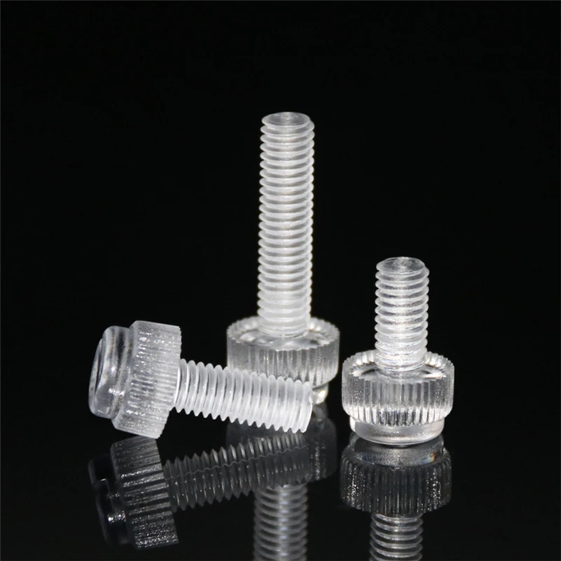 China Nylon PA66 Pan hand thumb screw high precision M4 thumb screw