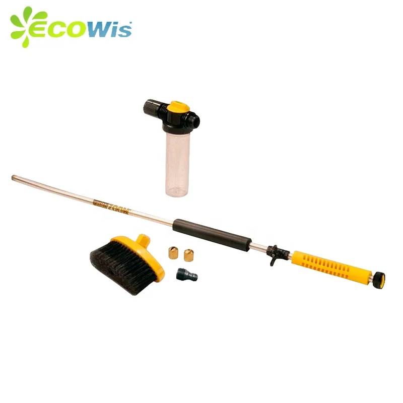 Multi-Use High Pressure Garden Cleaning Car Washing Water Jet Zoom Wand Sprayer Lance Brush Broom Car Wash Spray Gun Cleaner