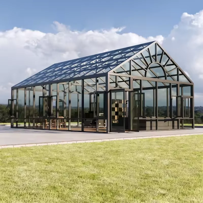 Factory Wholesale Aluminum Glass Sunrooms Conservatory customized Greenhouse sunrooms & glass houses