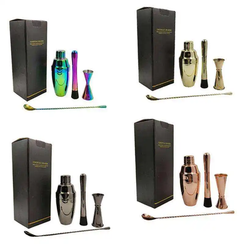 wholesale price barware set accessories jigger cocktail shaker for mixologist stainless steel cocktail shaker mixer barmen set