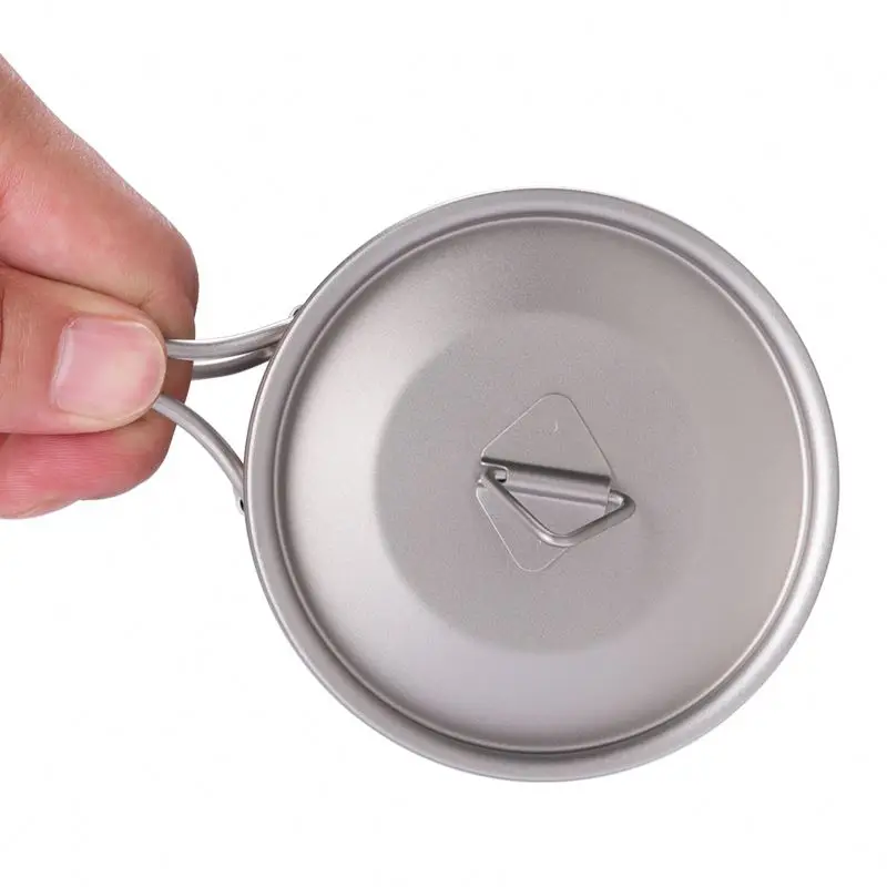 Free Sample CE Travel Mug with Handle Portable Camping titanium Water Cup Tableware Coffee Tea Pot custom mugs