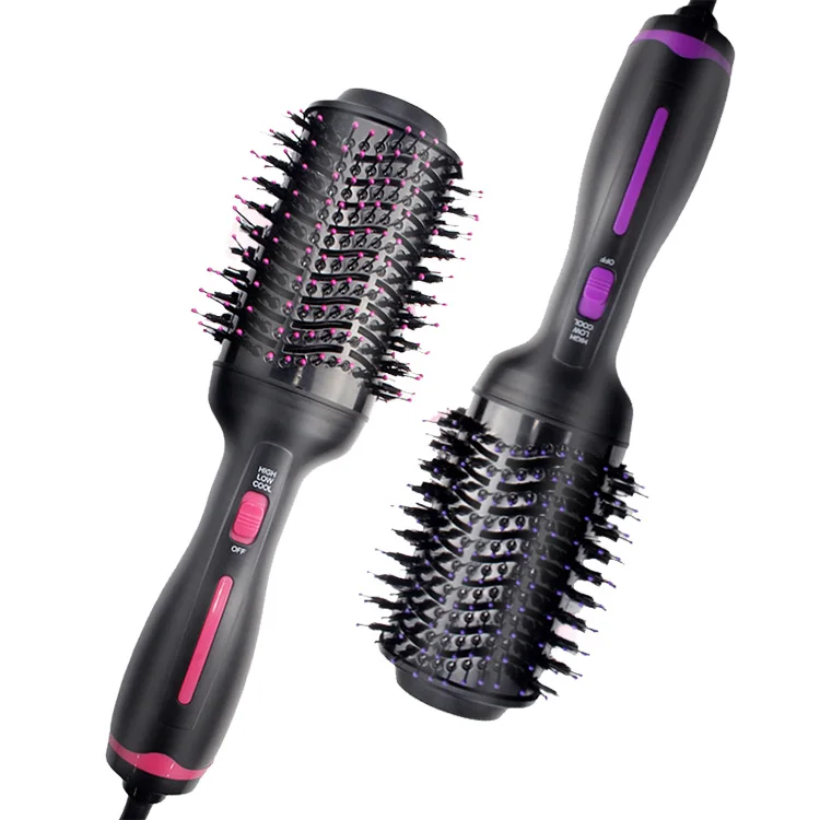 Щетка для волос с частным ярлыком, плоский утюжок с горячим воздухом, электрическая расческа, одношаговый фен, быстрое выпрямление волос, щетка, щетка для горячего воздуха