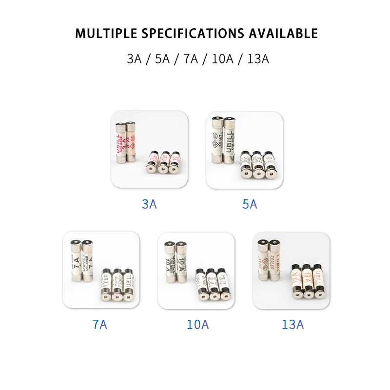 3A 5A 7A 10A 13A Заводская оптовая продажа для соединителя питания Великобритании BS1362 предохранитель