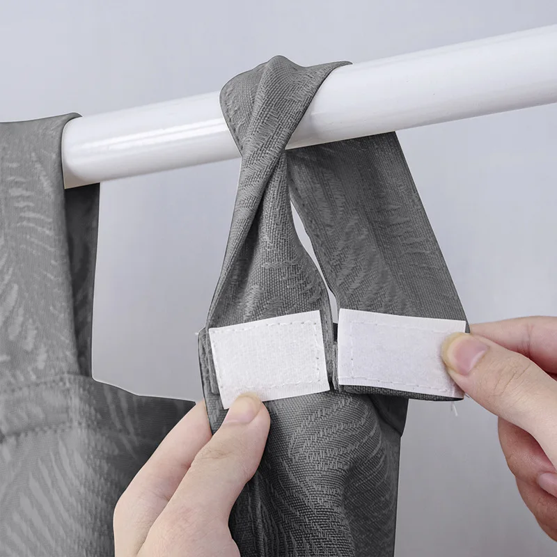 Amity Simple Design Solid Color Jacquard Waterproof Rod Pocket Curtains Polyester Cotton Outdoor Curtains For Home