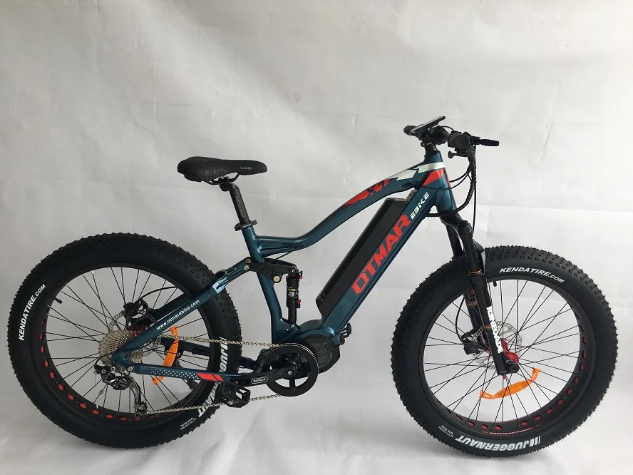 26inch Electric Mountain Bike 1000w Mid Drive M620 Full Suspension Ebike Fat Tire Electric Mountain Bike