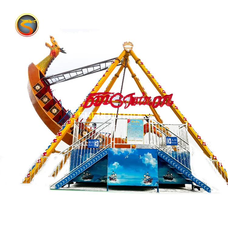 
Large park attractive amusement rides pirate ship, swing ship sea dragon rides for sale 