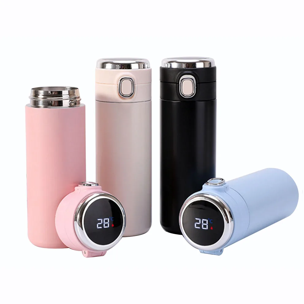 OEM Wholesale Stainless Steel Vacuum Tumbler Insulated mart Water Bottle LED Digital Temperature Display Smart Thermos Cup