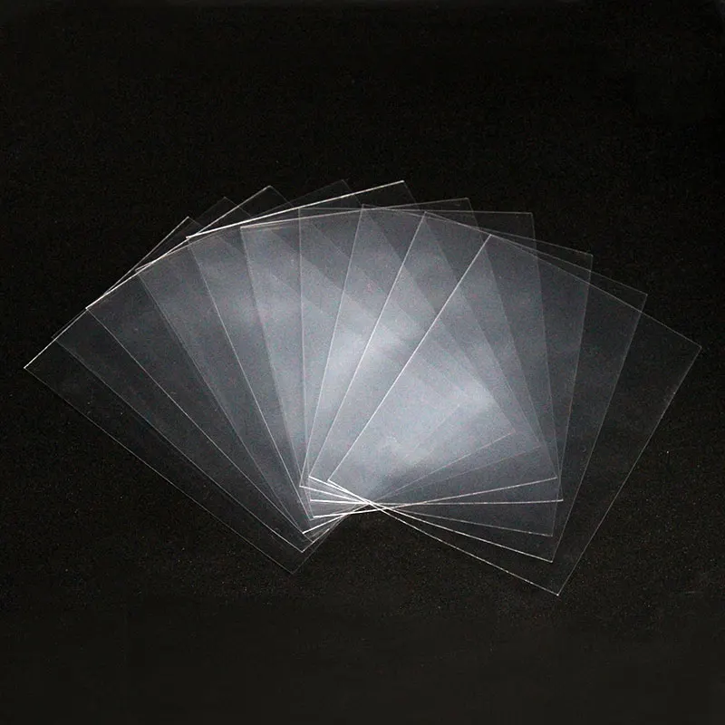 New Style Wholesale PP Hologram Clear Board Game Perfect Fit 67X92MM Penny Soft Clean Card Sleeves