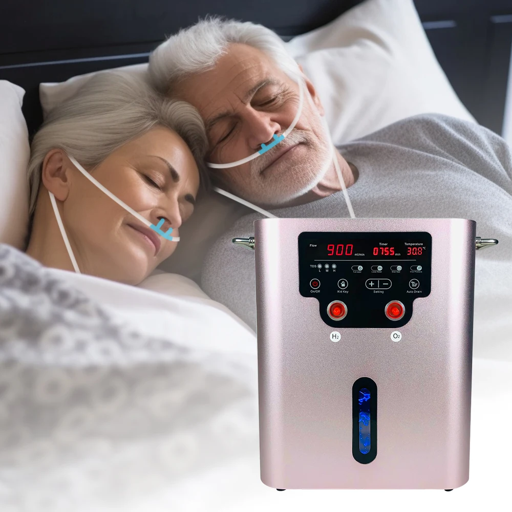 Suyzeko OEM Wholesale High Purity 99.99% Hydrogen Breathing 900ml Oxyhydrogen HHO Hydrogen Inhalation Machine