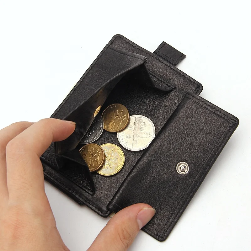 
New Design Coin Purse Money Clip Rfid Blocking Portable Card Wallet 