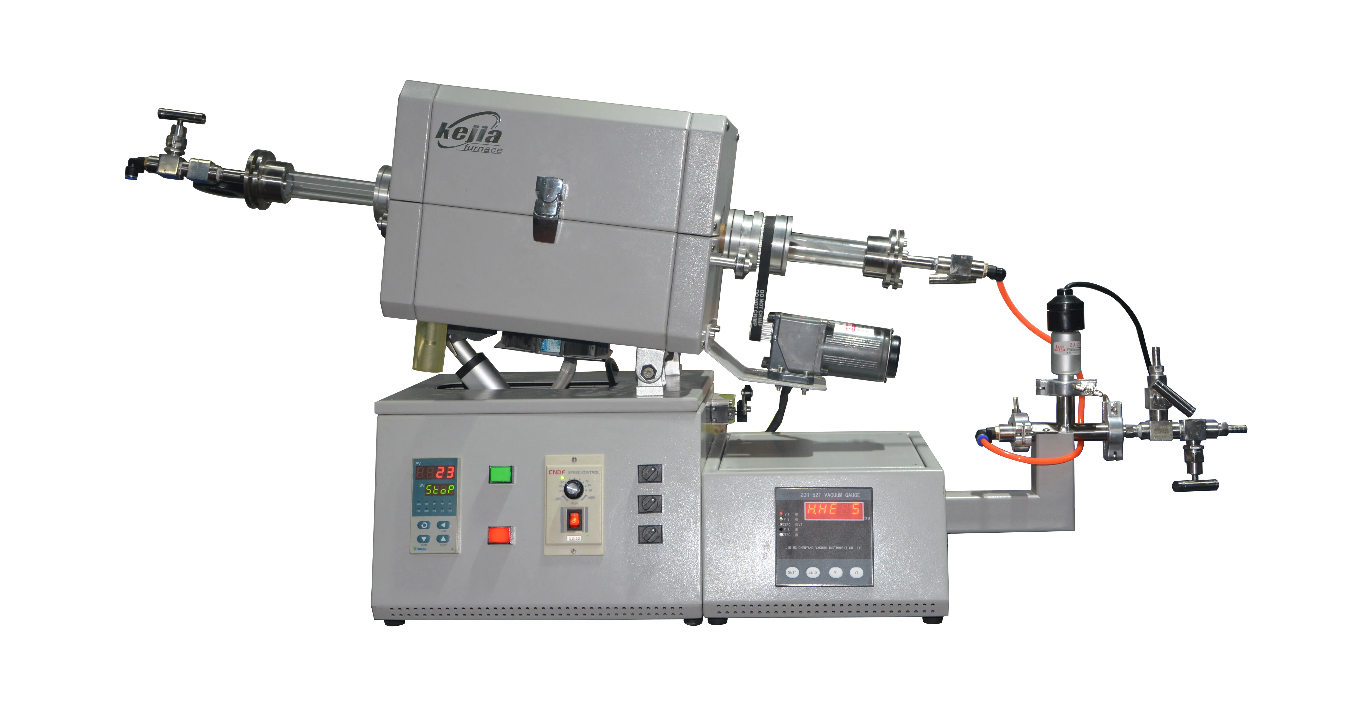 1200C Rotary Tube furnace for carbon activation with high temperature steam generator