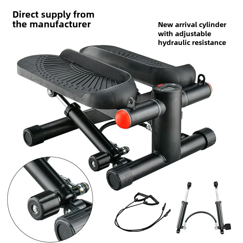 Multifunctional Indoor Fitness Stepper Silent Mini Stair Exerciser with Steel and ABS Material for Home Use and Weight Loss