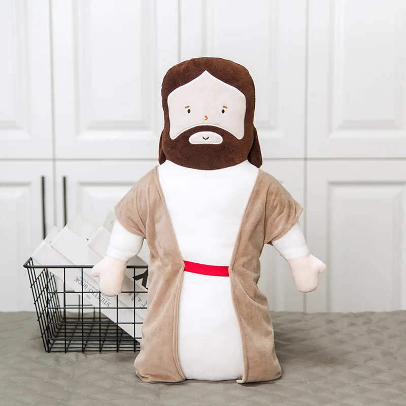 Christian Gifts for Men and Women Comfortable Home Decoration Jesus Plush Doll as Decorative Sofa Pillows