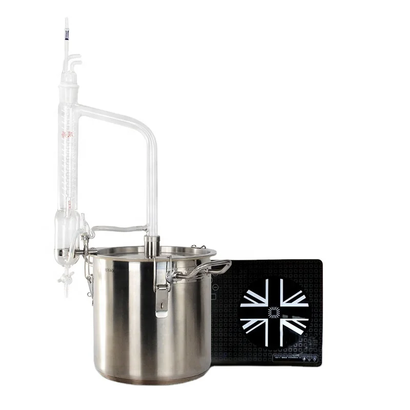 Efficient steam herb rose  essential oil extraction distillation equipment