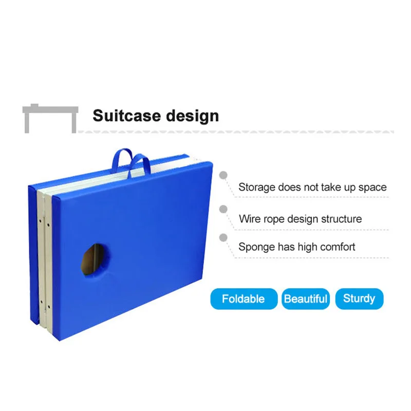 Portable foldable lash bed pink black beauty matelas therapeutic massage bed massage table with storage