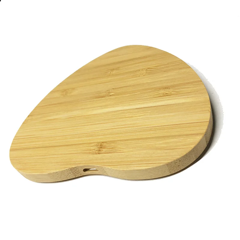 Nopb OEM New Qi Wooden 5W 10W 15W Wireless Charger Heart-shaped Polygonal Square Round Bambo Wood Wireless Charger