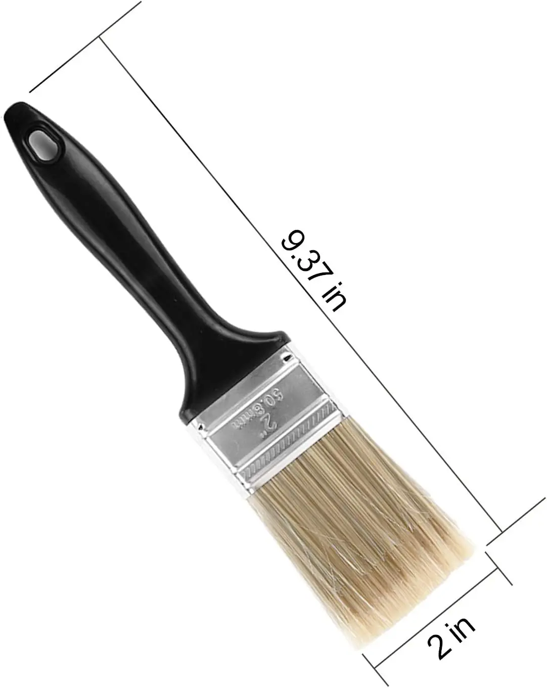 14 Ea 3 Inch Paint Brushes Home Wall Trim House Paintbrush Bulk with Treated Plastic Handle