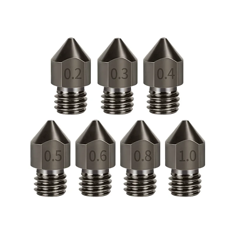 3D Printer MK8 V6Nozzle Hardened Steel Top quality for 3D printer 1.75mm Extruder parts