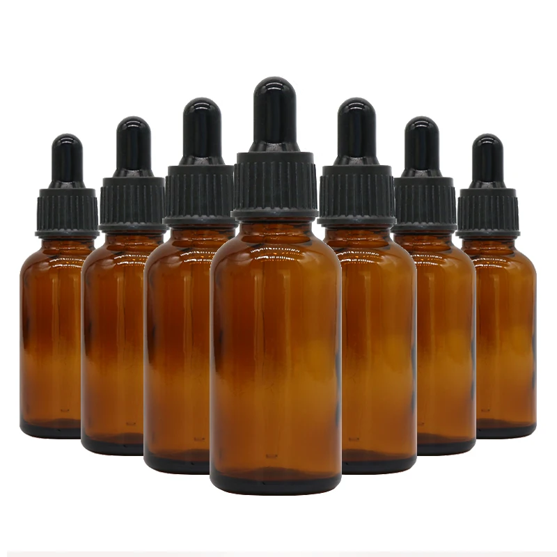 Essential Oil Dropper Bottle Amber Glass Bottle with Dropper Lid 15ml 30ml 50ml