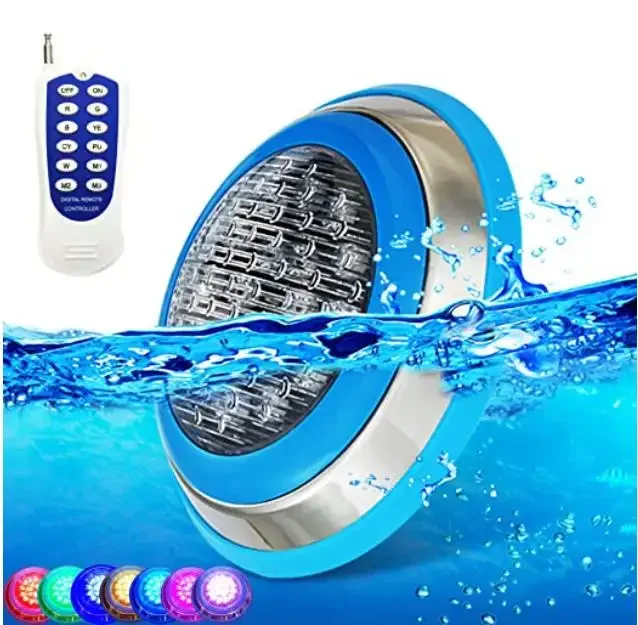 Colorful Lighting Waterproof underwater flush mounted ABS led Light Stainless Steel Swimming Pool Lights