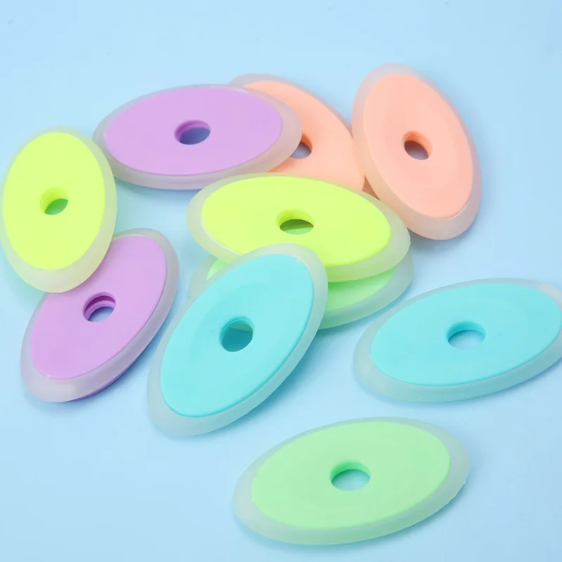 Novelty Rubber Eraser Creative Oval Ink Eraser Friction Erasable Pen Stationery School Office Supplies Gift For Kids