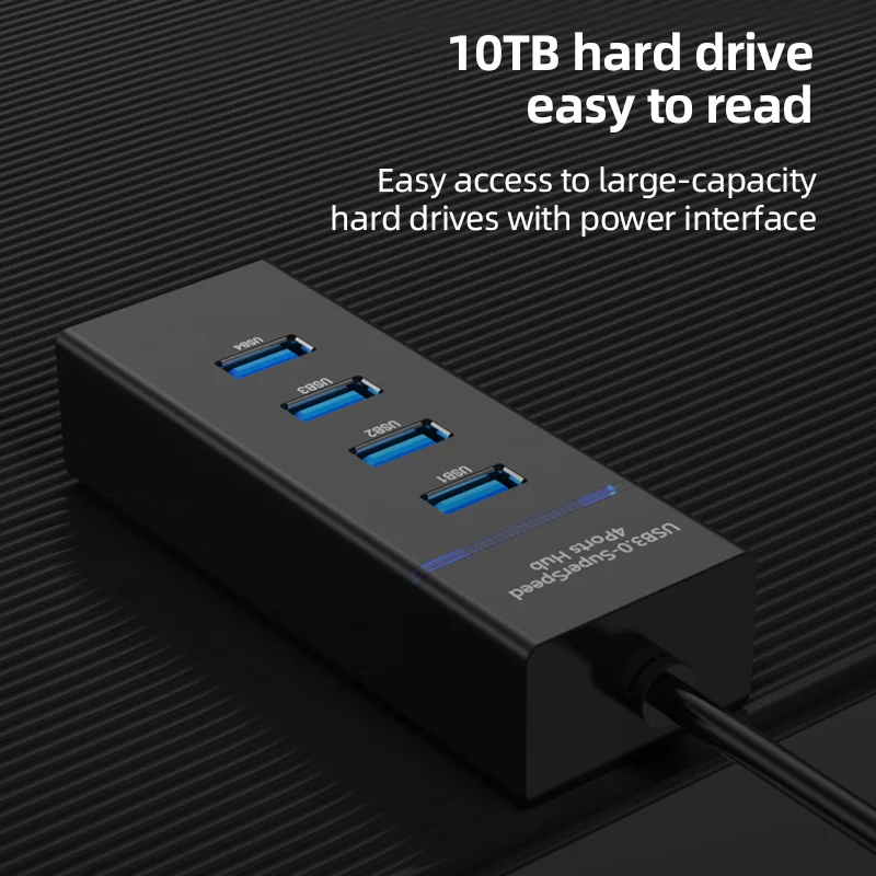 New 4 Ports Usb c hub Portable High Speed Usb Docking Station Usb 3.0 Hub