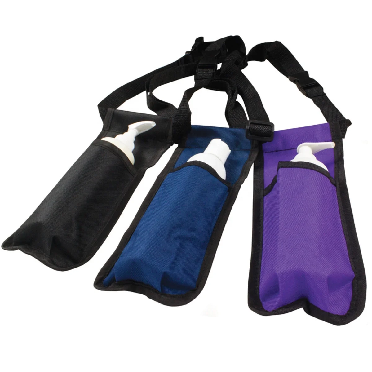 Chinese Manufacturing Adjustable Oxford Nylon Single or Double Massage Oil Lotion Cream Bottle Holster